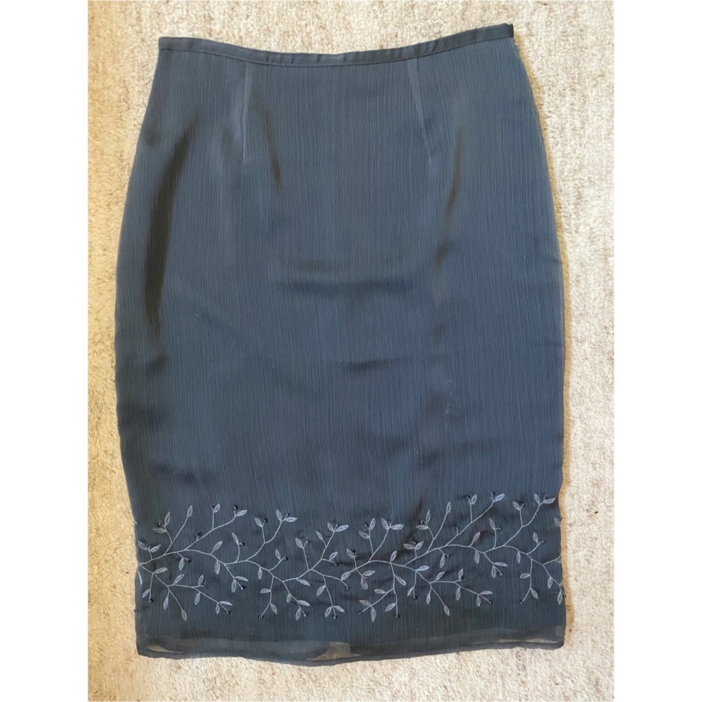 express / gray skirt